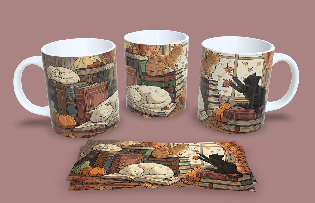 Tarde Otoñal Entre Libros y Gatitos // Hallowen 4