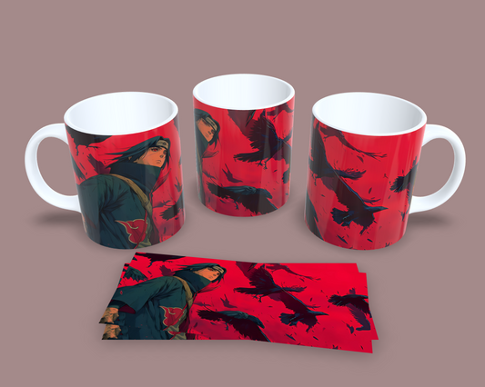 Taza Entre Cuervos y Cicatrices // Naruto