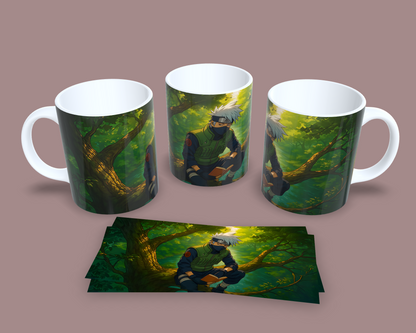 Taza Kakashi Paz, Sombra y Letras // Naruto