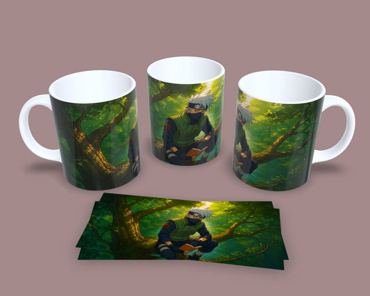 Taza Kakashi Paz, Sombra y Letras // Naruto