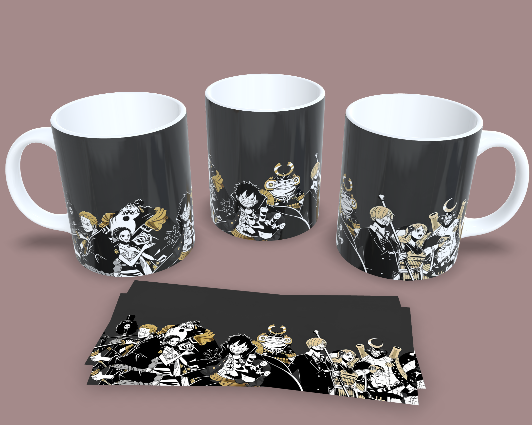 Taza Los Samuráis del Nuevo Mundo // One Piece