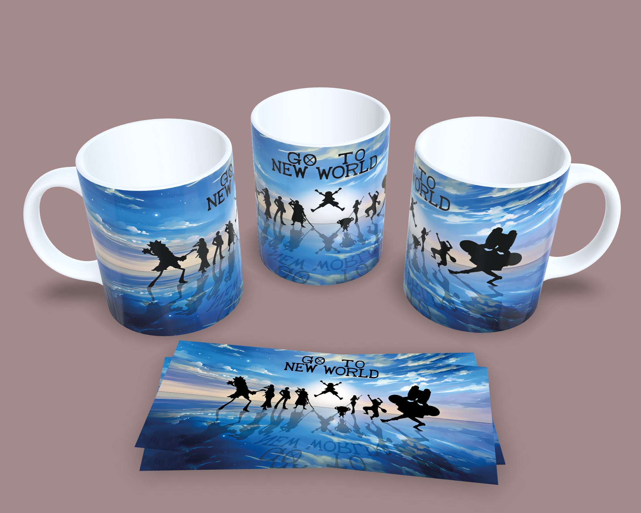 Taza El Nuevo Mundo nos Espera // One Piece