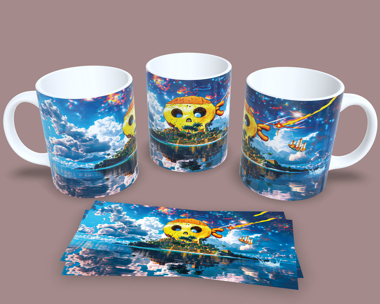 Taza Isla del Rey Pirata // One Piece