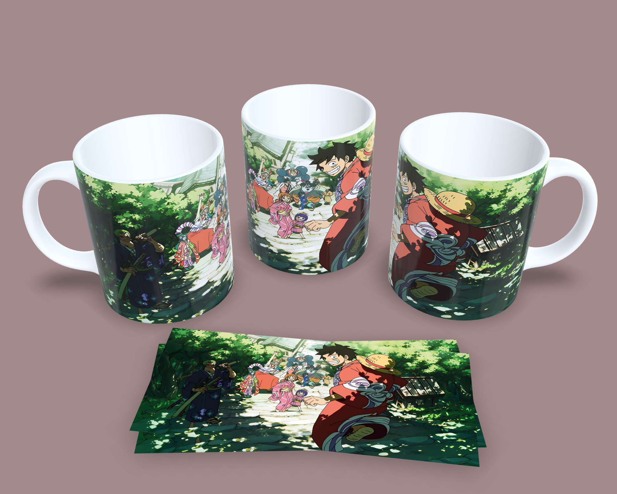 Taza La aventura También se Viste de Kimono // One Piece