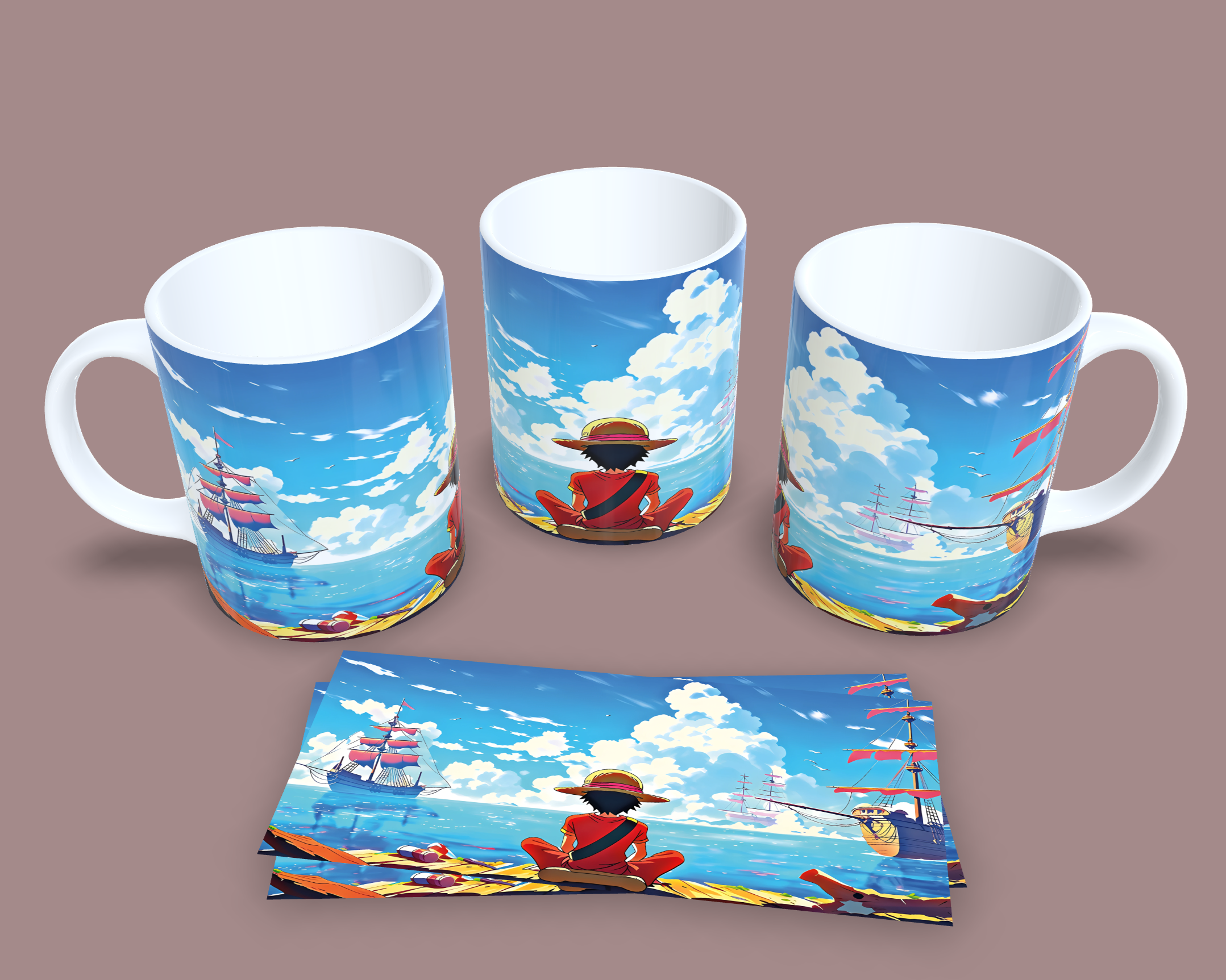 Taza El Mar me Llama // One Piece
