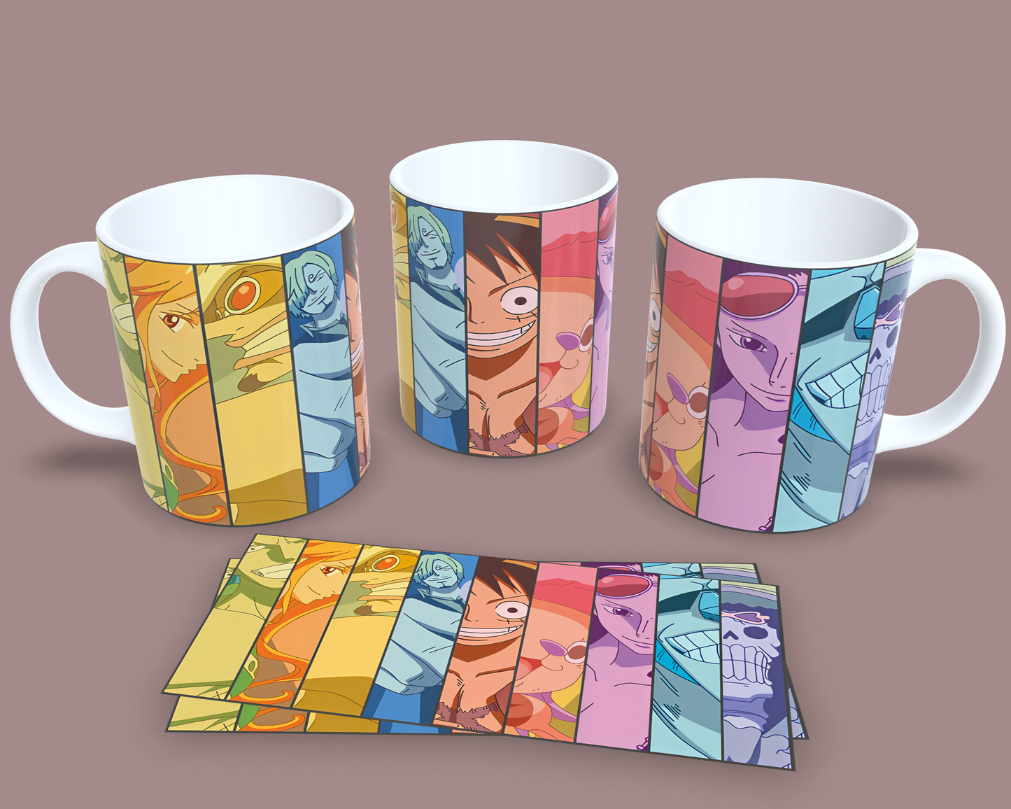 Taza Un Arcoíris Llamado Nakama // One Piece