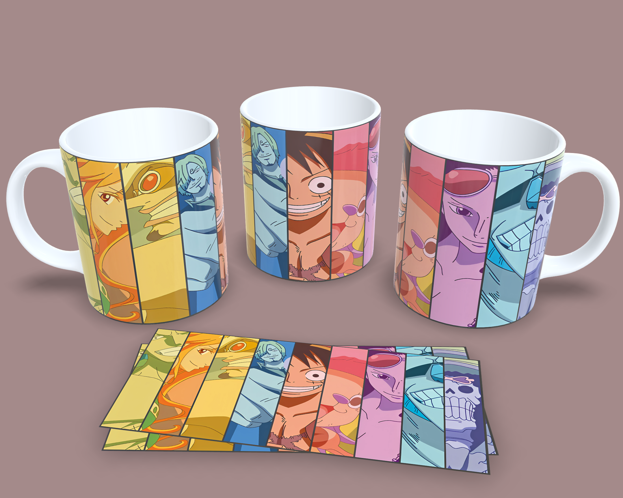 Taza Un Arcoíris Llamado Nakama // One Piece