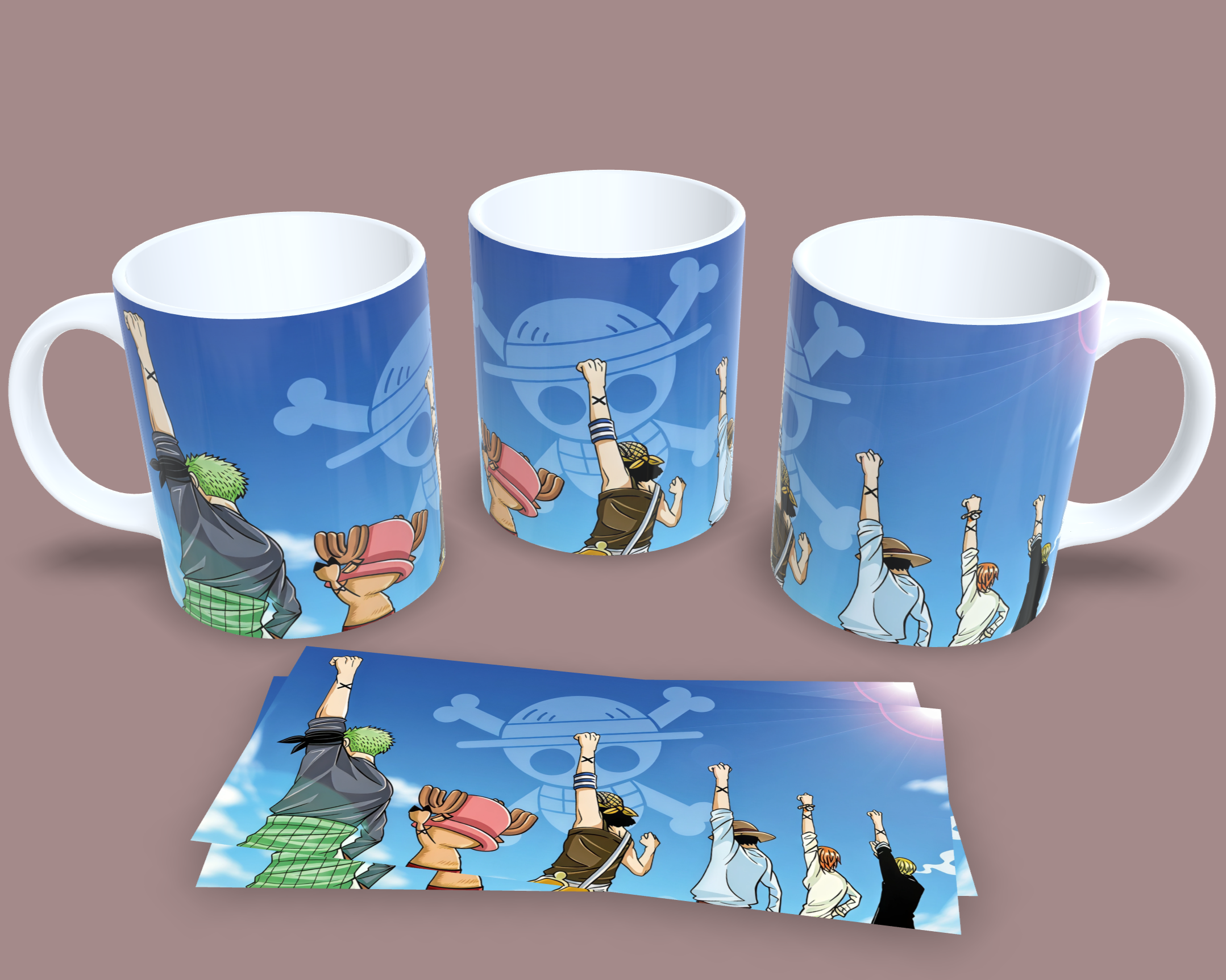 Taza Nunca Estamos Solos // One Piece