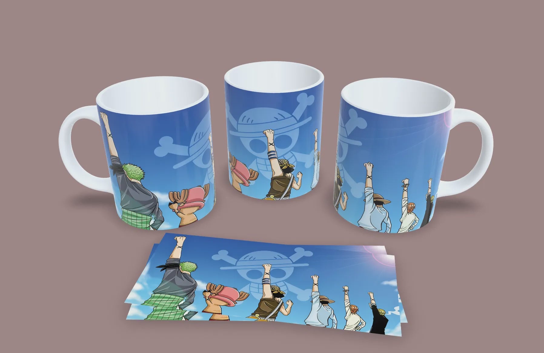 Taza Nunca Estamos Solos // One Piece