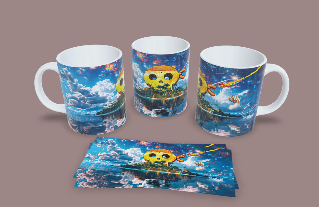 Taza Isla del Rey Pirata // One Piece
