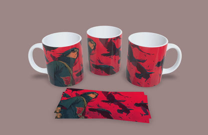Taza Entre Cuervos y Cicatrices // Naruto
