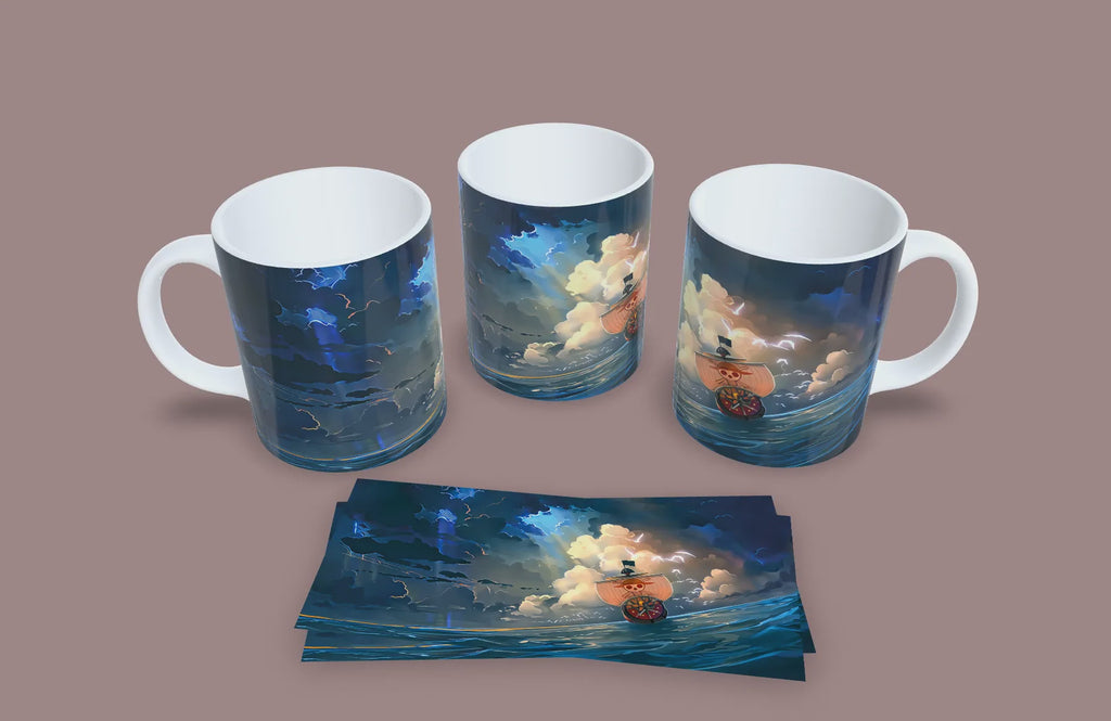 Taza El Sunny Nunca se Detiene // One Piece