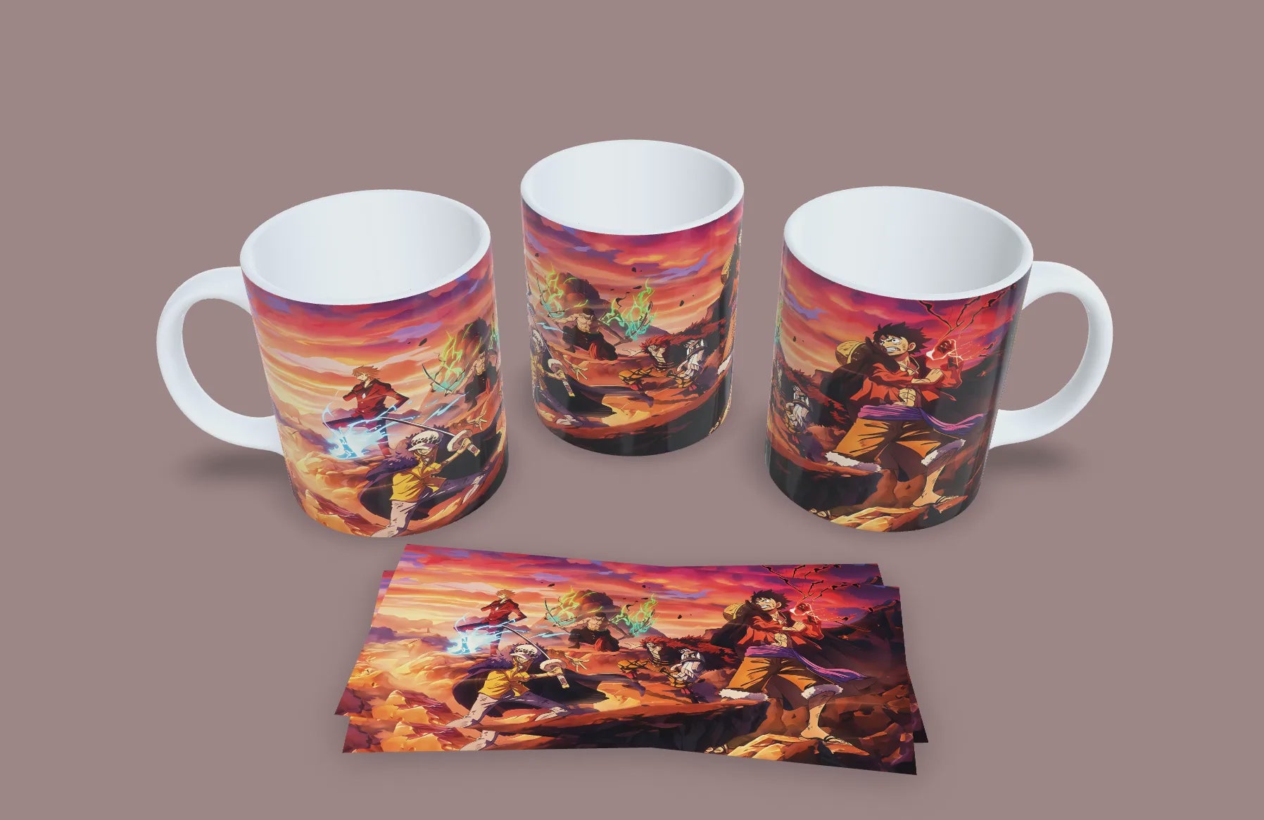 Taza Puños, Espadas y Voluntad // One Piece