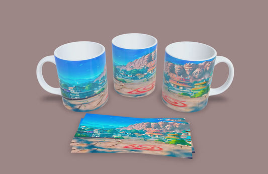 Taza Desde la Cima de Konoha // Naruto