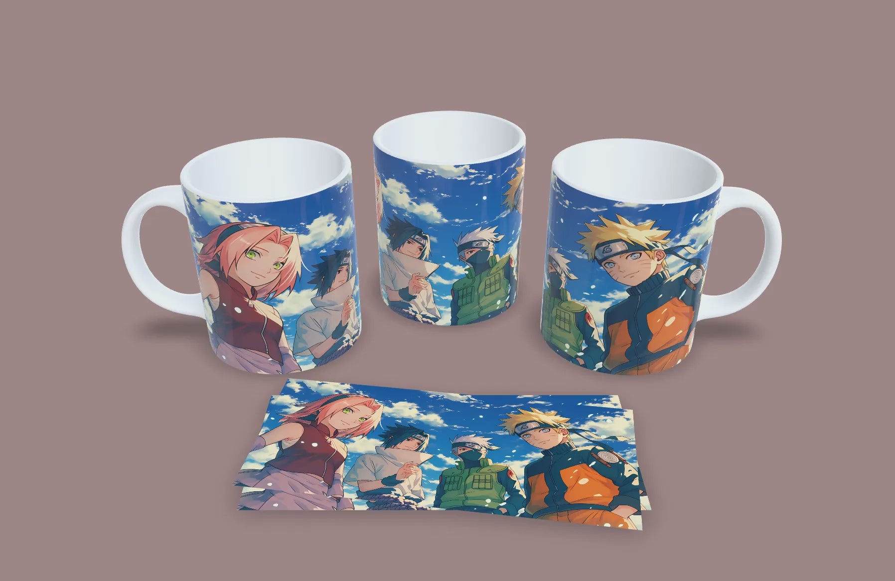 Taza Equipo 7, Mas que Compañeros una Familia // Naruto