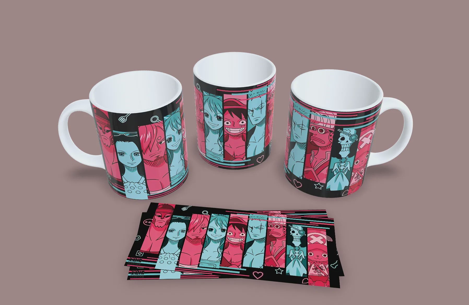 Taza Unidos por el Destino, Pintados por la Aventura // One Piece